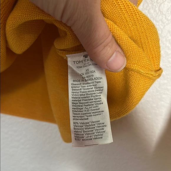 Tom Tailor Orange Long Sleeve Sweater XS - Picture 6 of 6